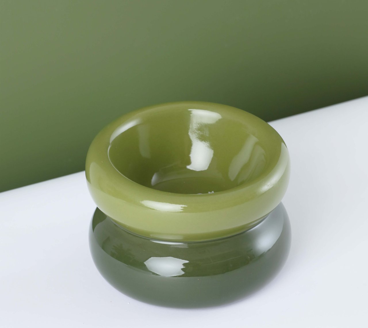 Soufflé Pet Bowl - Avocado Green - cavamart.com