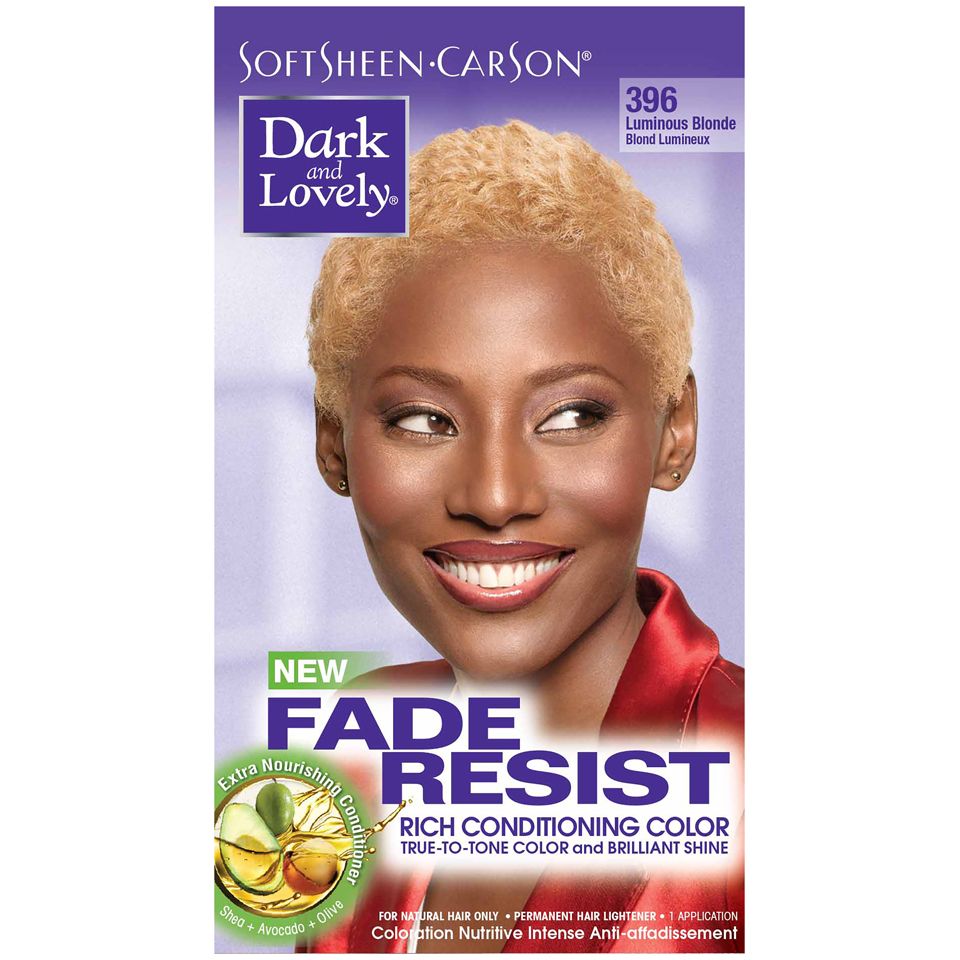 Dark and Lovely SoftSheen-Carson Fade Resist Rich Conditioning Hair Color, Luminous Blonde, 1 Kit
