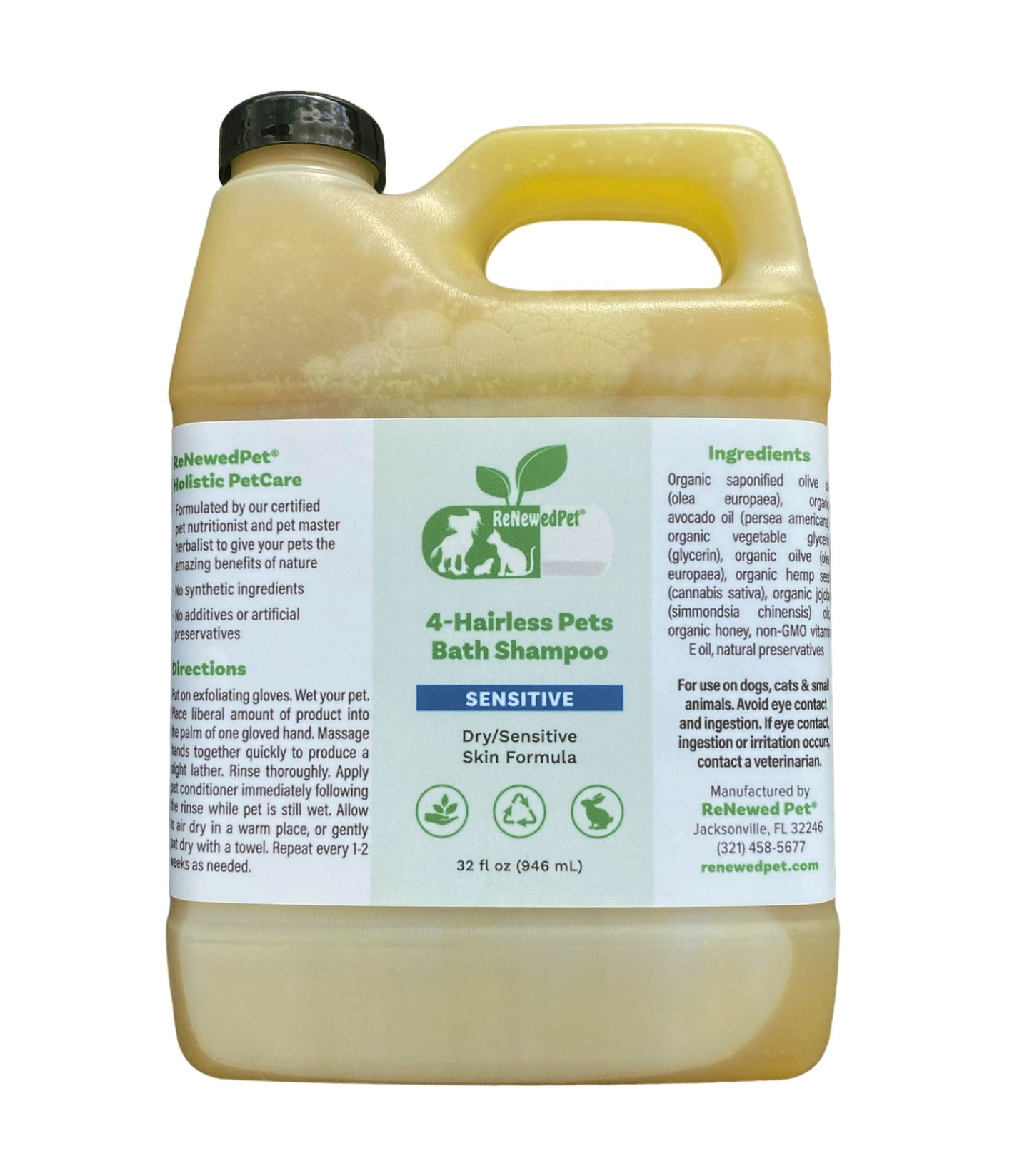 4-HAIRLESS PETS SENSITIVE SHAMPOO