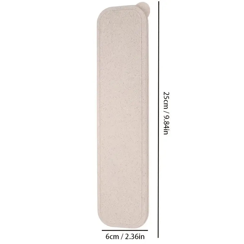 4pcs Washing Tool Set with Storage Box - Beige & Blue