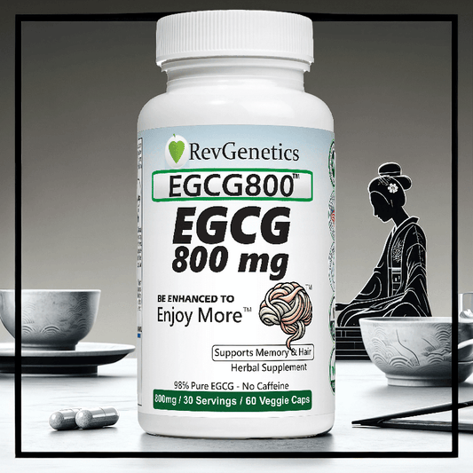 EGCG 800mg Caffeine-Free: Green Tea Extract for Cellular Health
