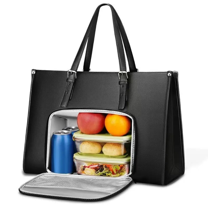 2In1 Insulated Handbag Travel Waterproof Large Capacity Women Tote Bag Picnic Lunch Box Multifunctional Outdoor Travel Bag
