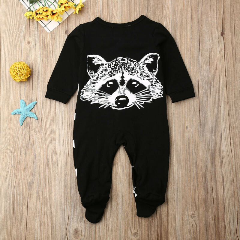 Toddler Baby Boy Rompers 0 12M Animal Print Foot