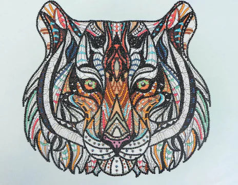 Animal Diamond Painting with Cross Decoration