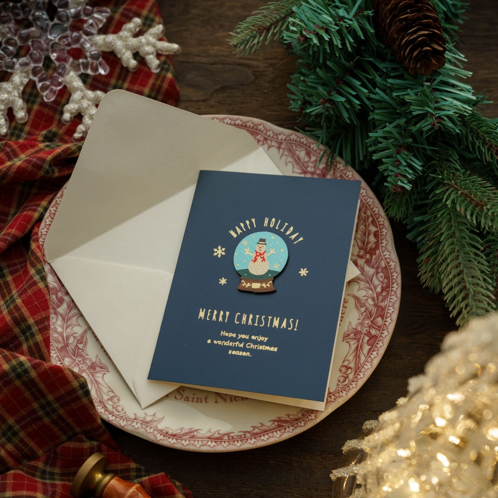 Christmas Retro Christmas Eve Greeting Card