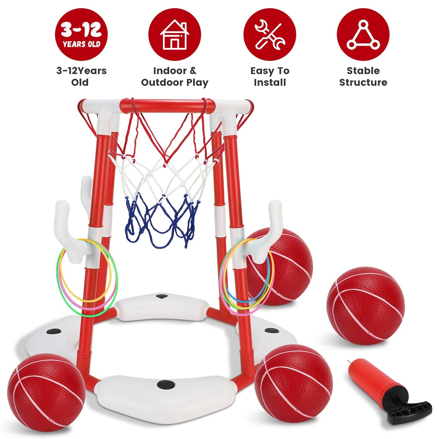 GBruno Floating Pool Basketball Game for Kids