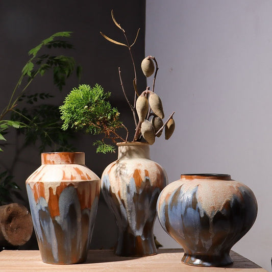 Jingdezhen Ceramic Vase New Chinese Style Water Flower Cultivation