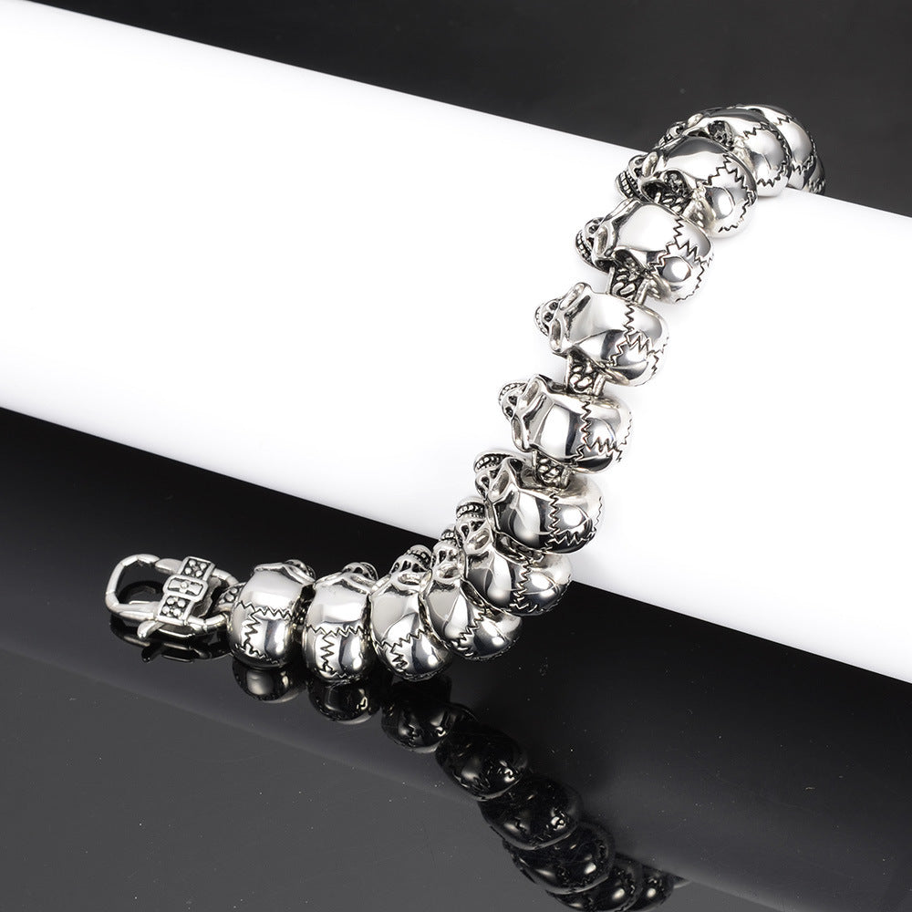Titanium Steel Casting Personalized Bracelet European And American Punk