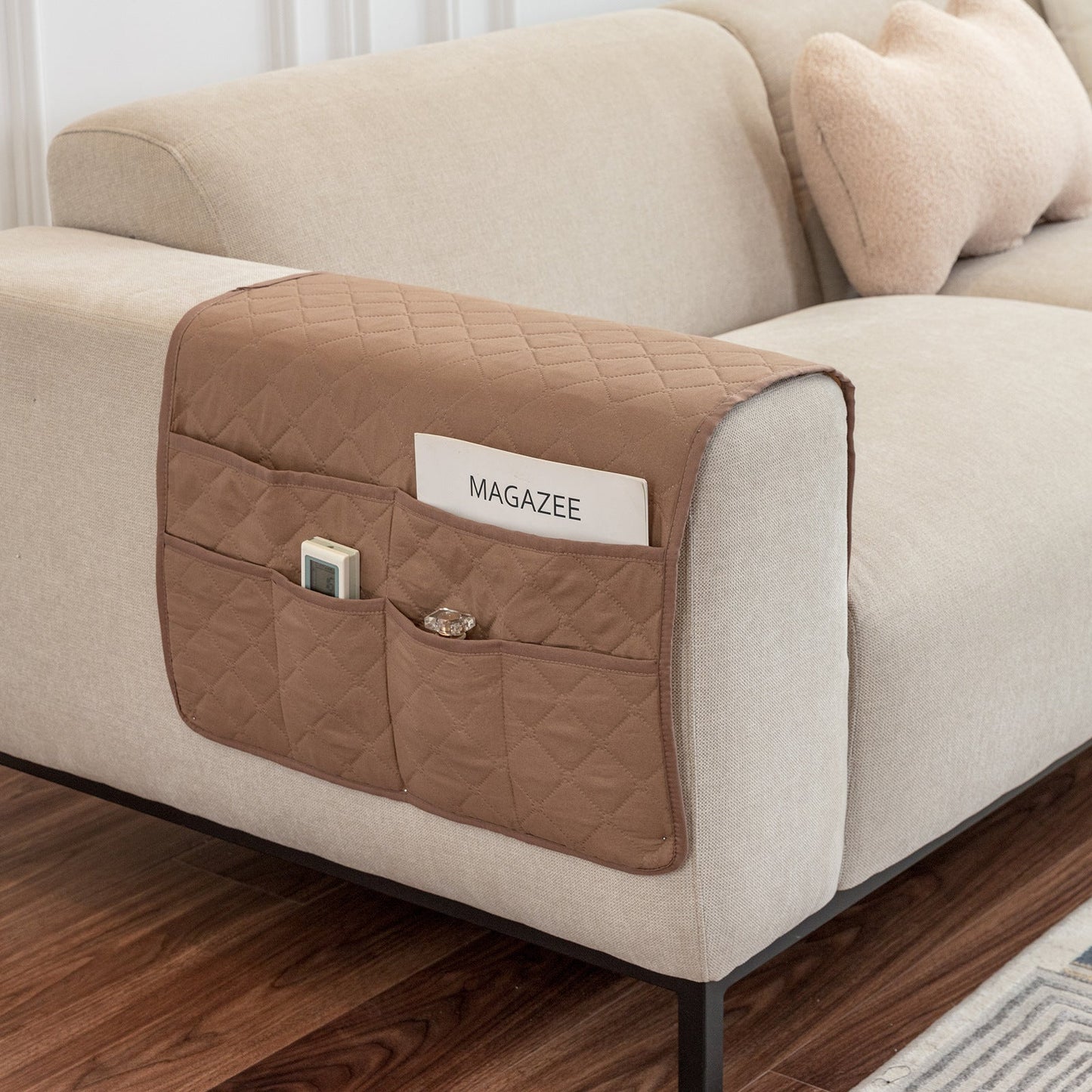 With Storage Pocket Sofa Hand Towel Magazine Management Bag
