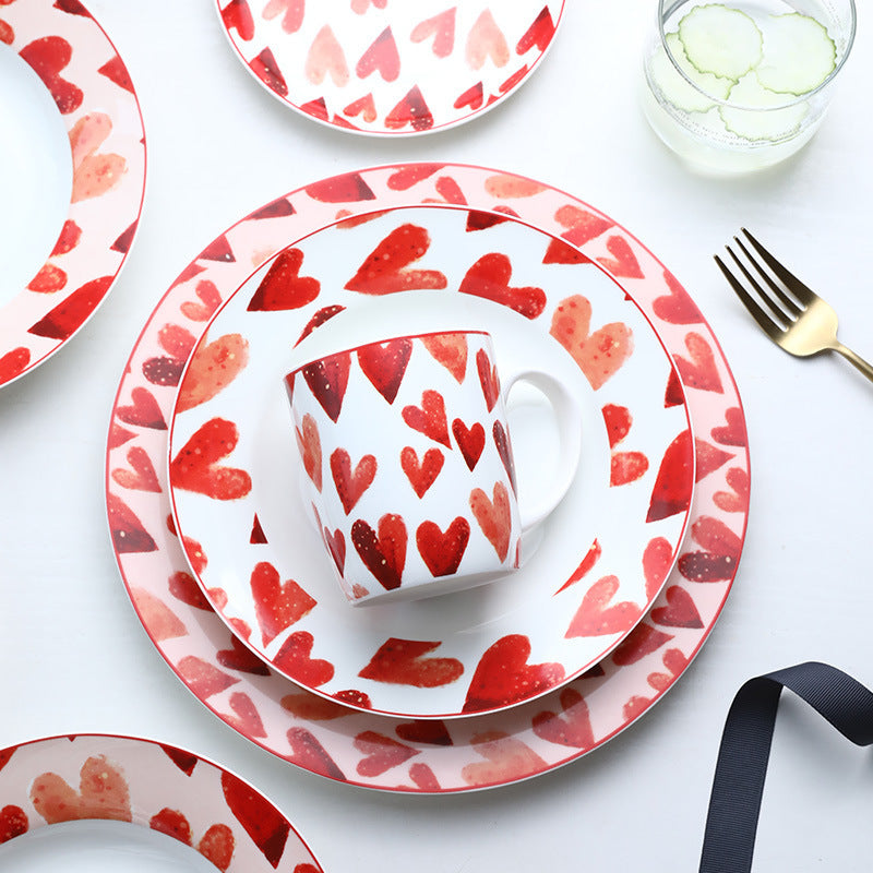 Home Creative Tableware Ins Ceramic Dinner Plate