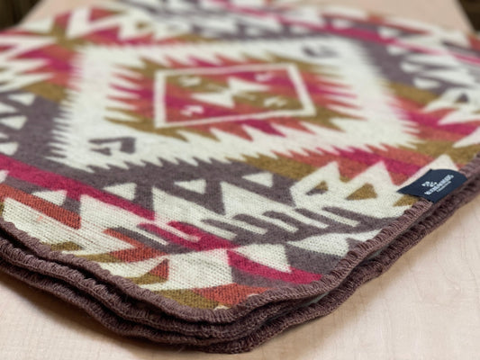 Canoa Baby Blanket - Warm Mahogany Sunset