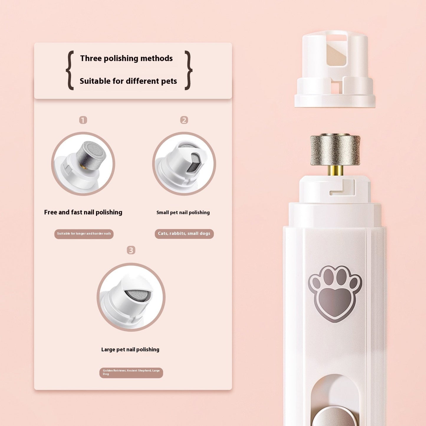 Pet Nail Trimmer Boxed USB Rechargeable