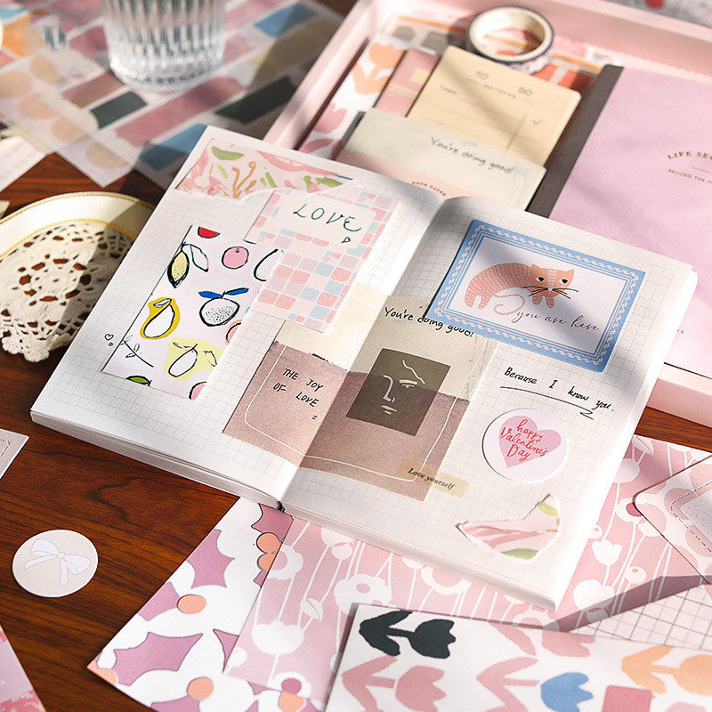Hand Ledger Gift Box Cute Simple Set Notebook