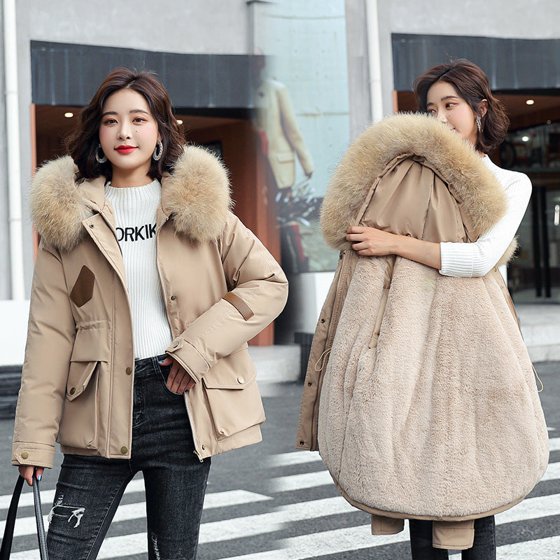 Tooling To Overcome The Thicker Loose Plus Size Women's Cotton-padded Jacket