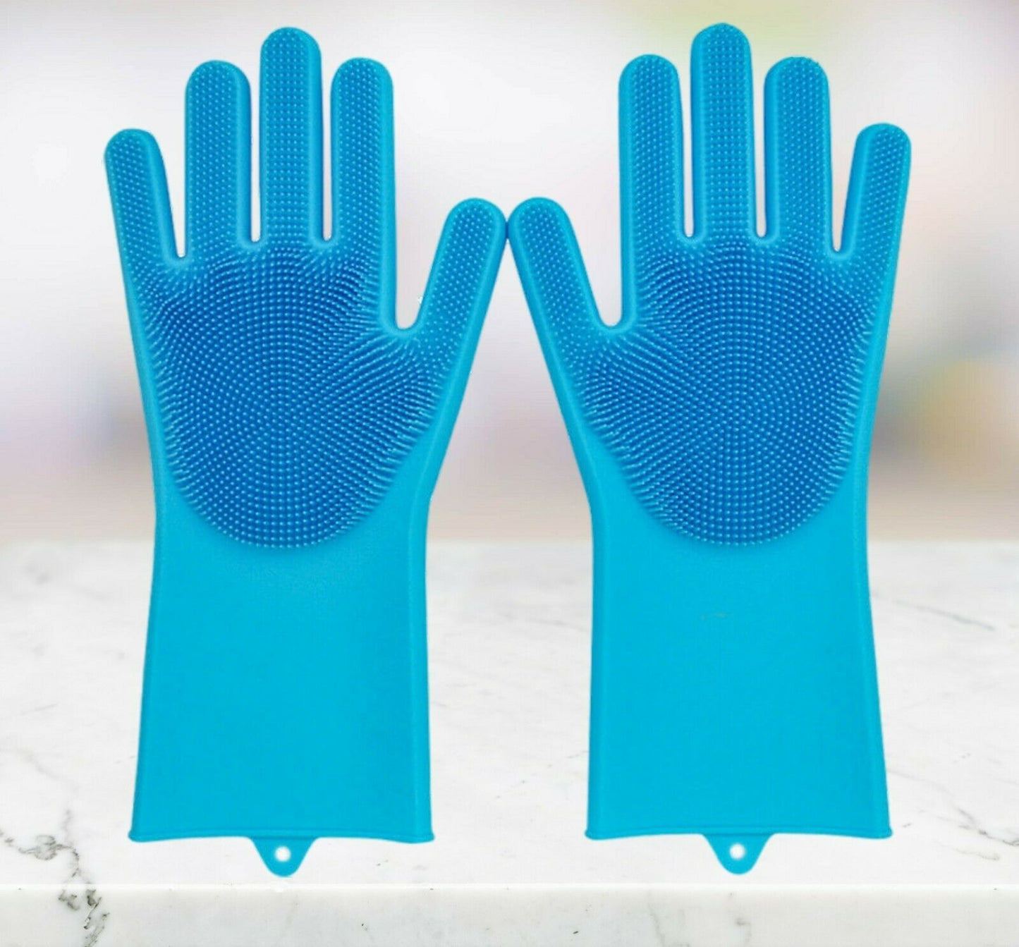 Pet Grooming Silicone Rubber Scrubber Cleaning Blue Color 2 in 1 - cavamart.com