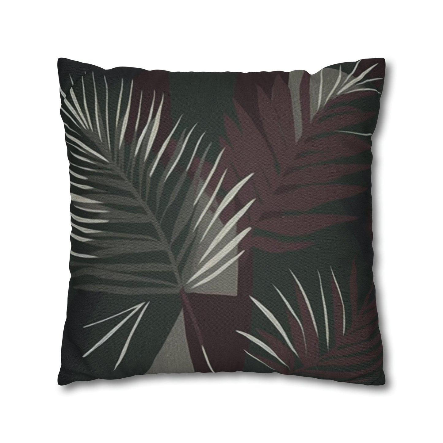 Decorative Throw Pillow Cover - Palm Tree Leaves