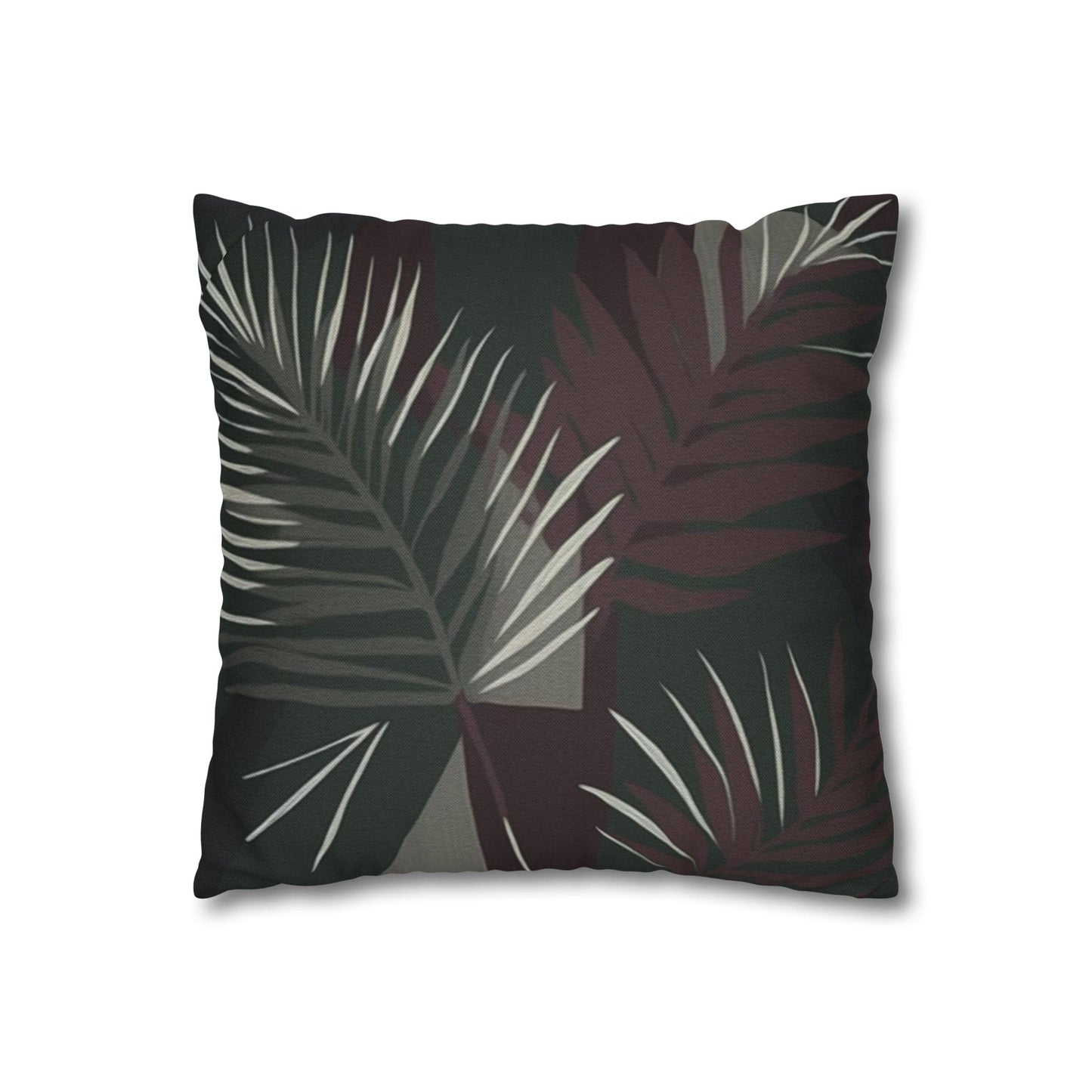 Decorative Throw Pillow Cover - Palm Tree Leaves