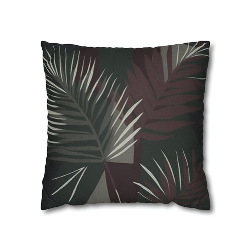 Decorative Throw Pillow Cover - Palm Tree Leaves