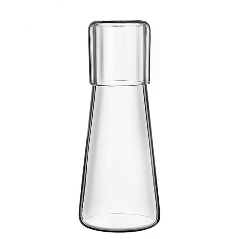 Glass Large Capacity Electroplating Cold Water Bottle Set