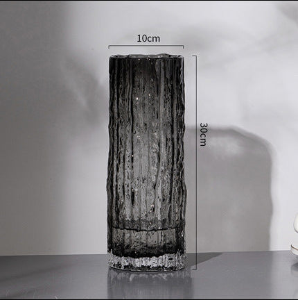 Nordic Light Luxury Simple Transparent Glass Vase Living Room Table Decorations Ornaments
