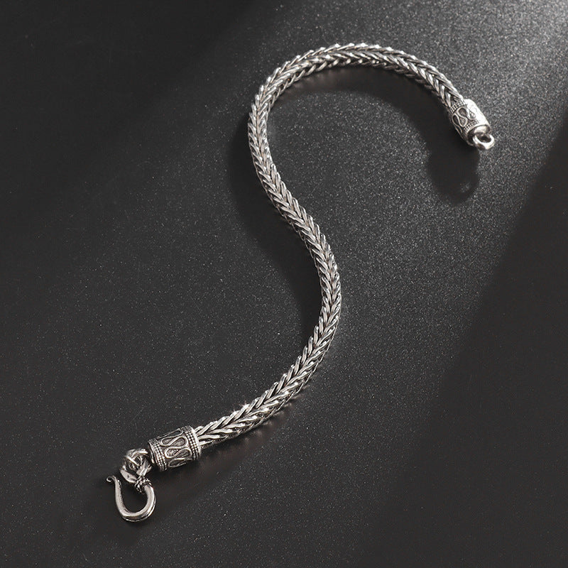 Men's Retro Stainless Steel Ins Style Personalized Bracelet
