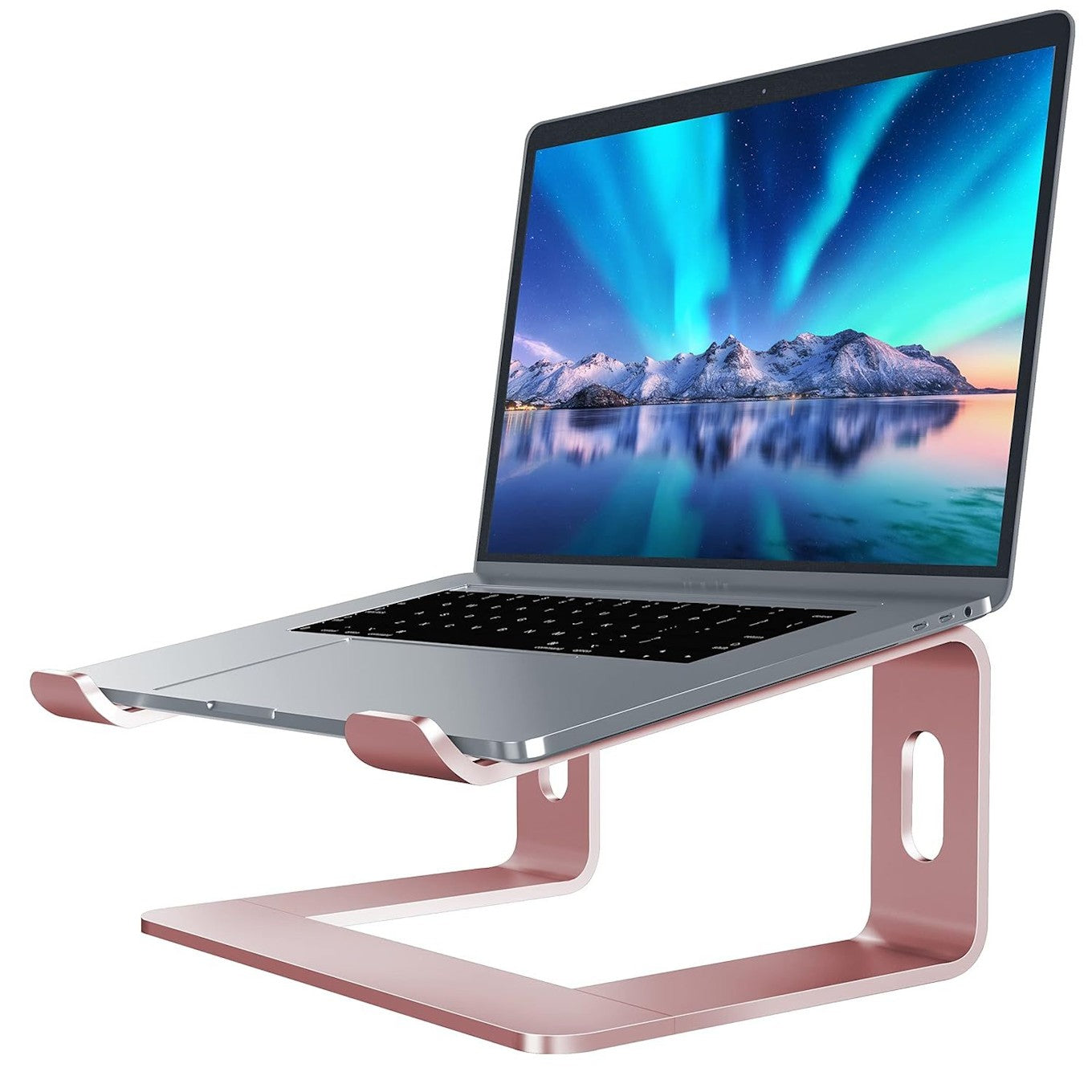 Aluminum Laptop Stand Rose Gold