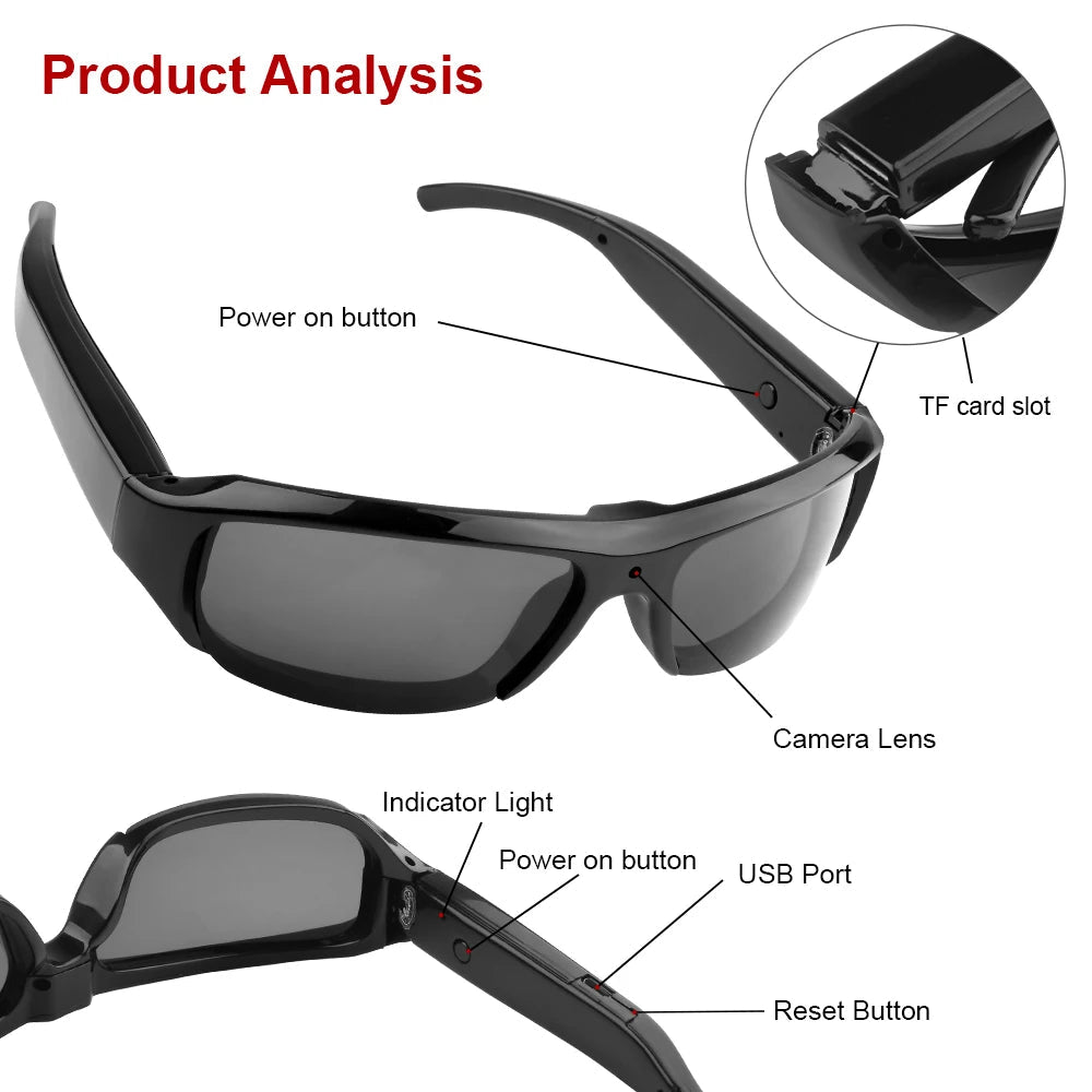 Hidden Camera Glasses