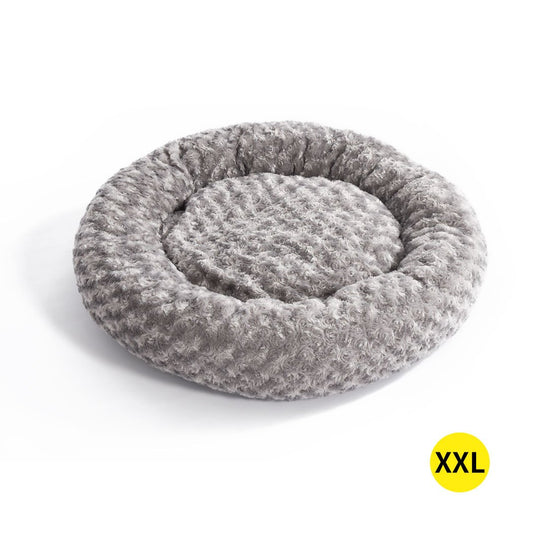 Pet Bed Dog Cat Nest Calming Donut Mat Soft Plush Kennel Cave Deep