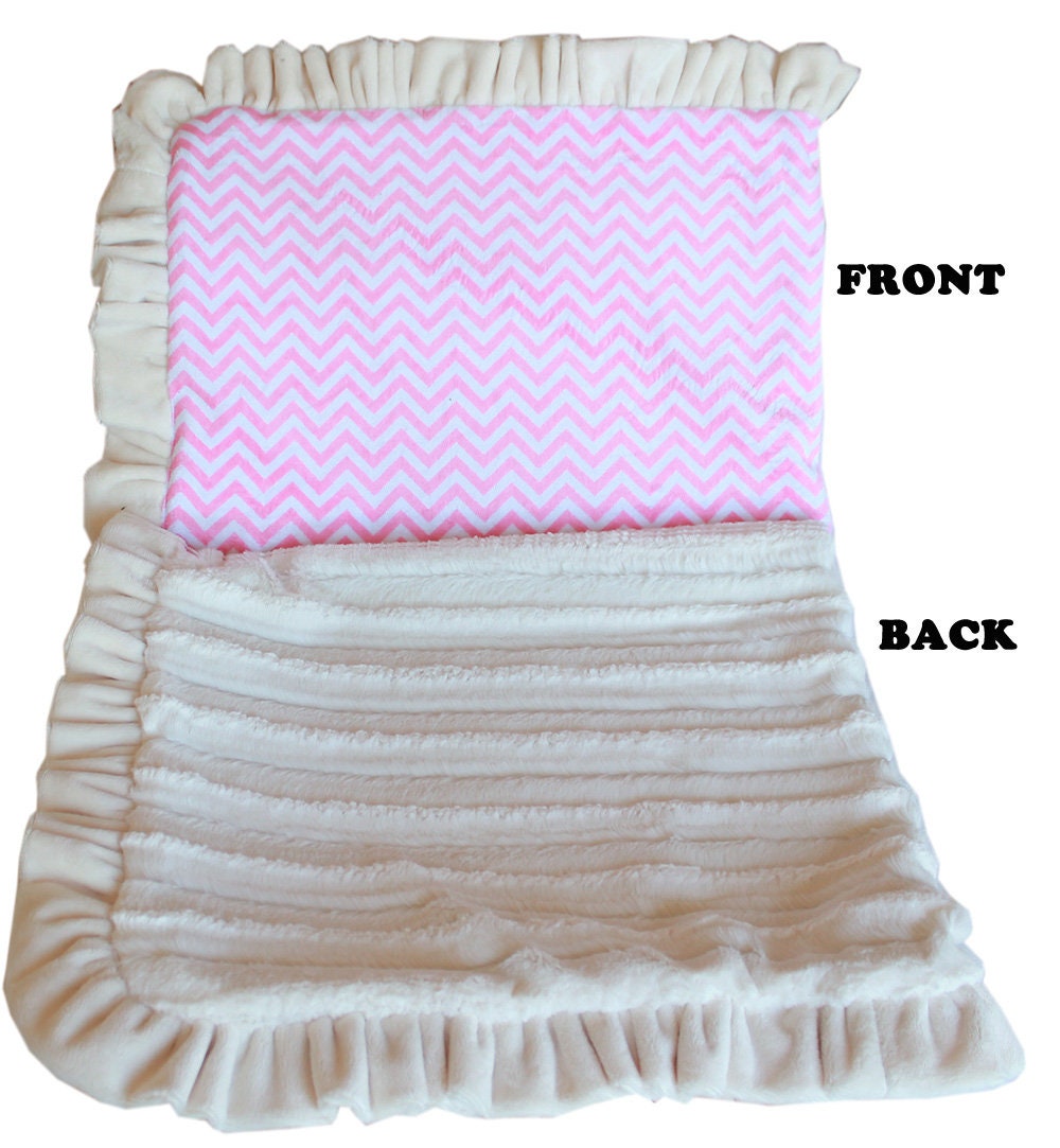 Dog, Puppy & Pet or Cat Sleepytime Cuddle Blankets, "Chevrons" (Choose from: Pink or Black!)