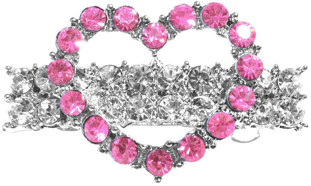 Dog, Puppy & Pet Clip On Grooming Accessory, "Heart Barrette" (Available in 4 different colors!)