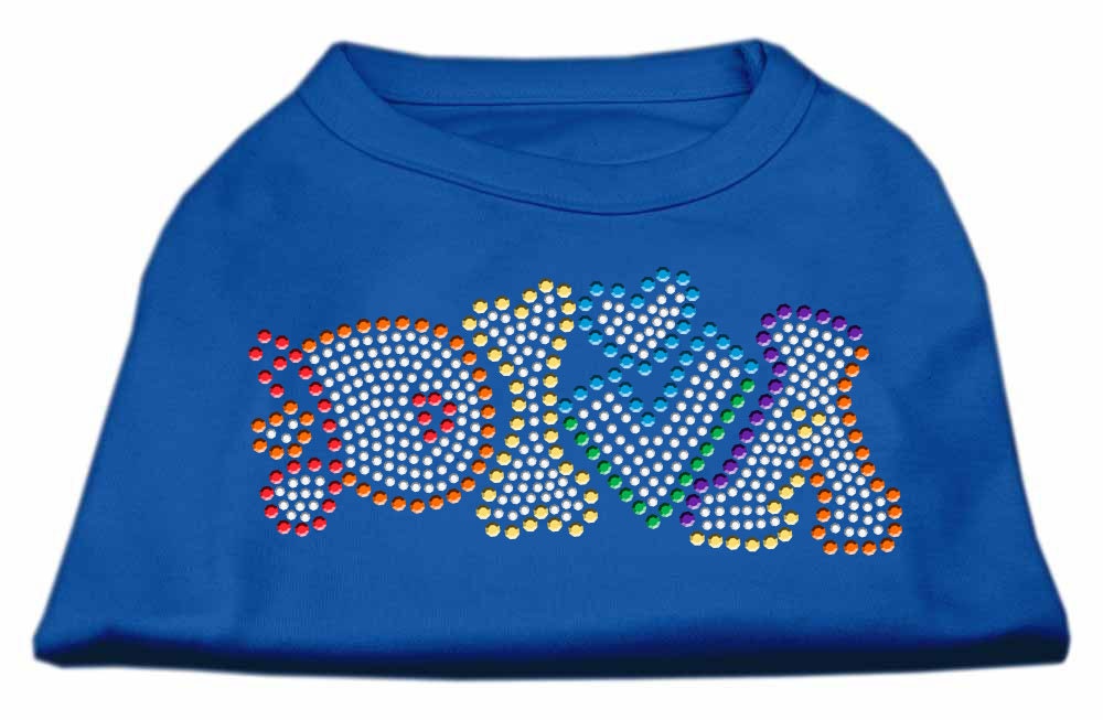 Pet Dog & Cat Shirt Rhinestone, "Technicolor Diva"