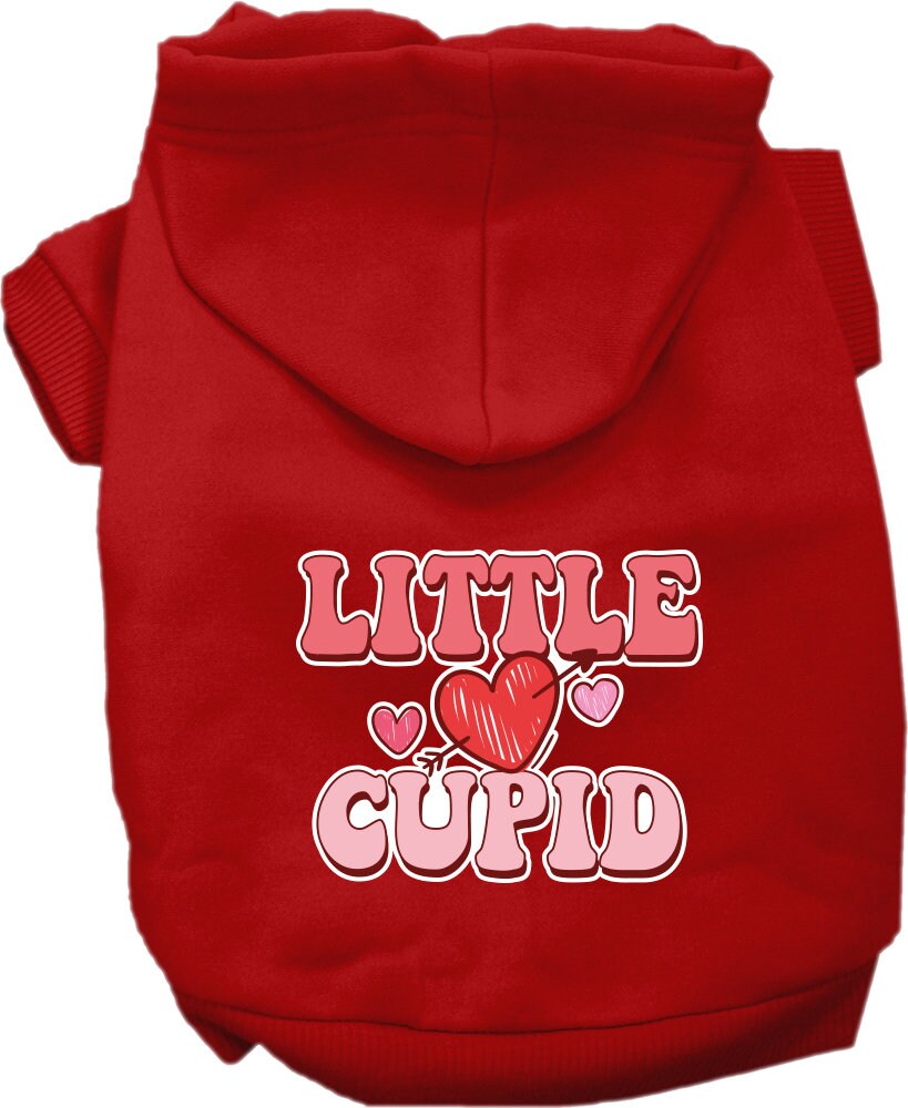 Pet Dog & Cat Screen Printed Hoodie "Little Cupid"