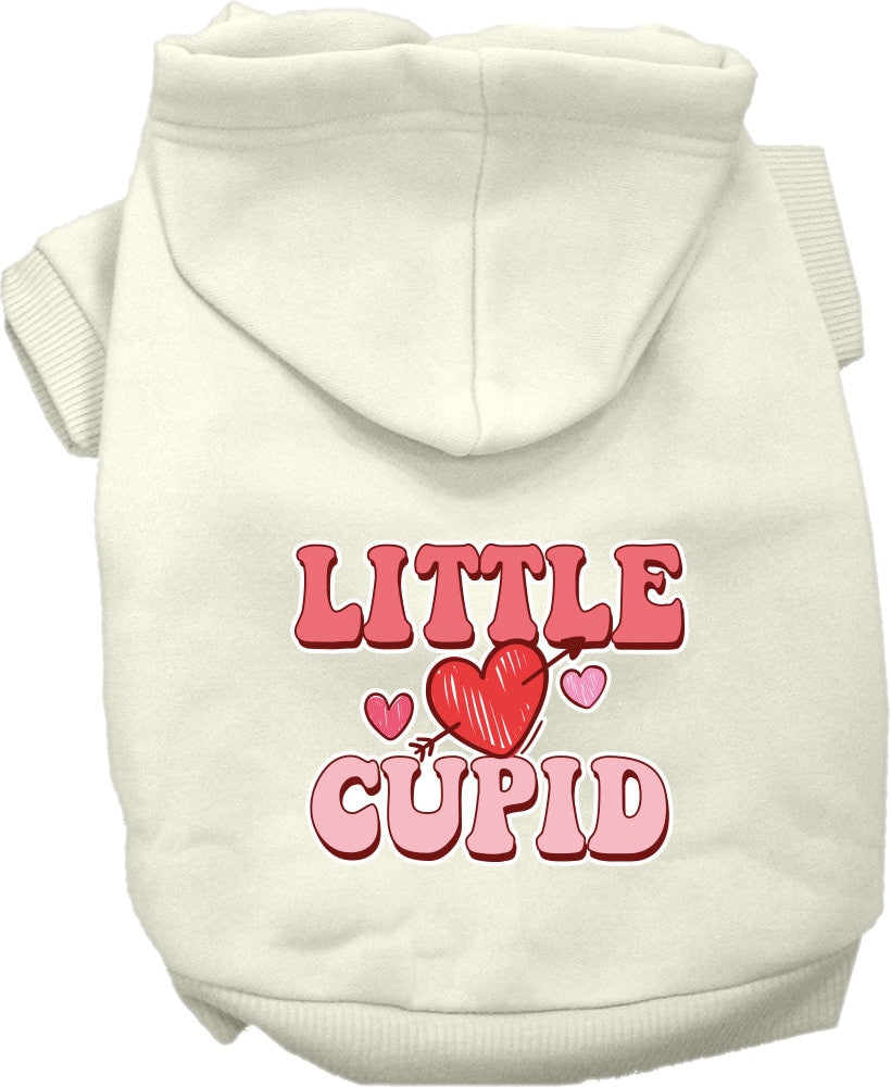 Pet Dog & Cat Screen Printed Hoodie "Little Cupid"