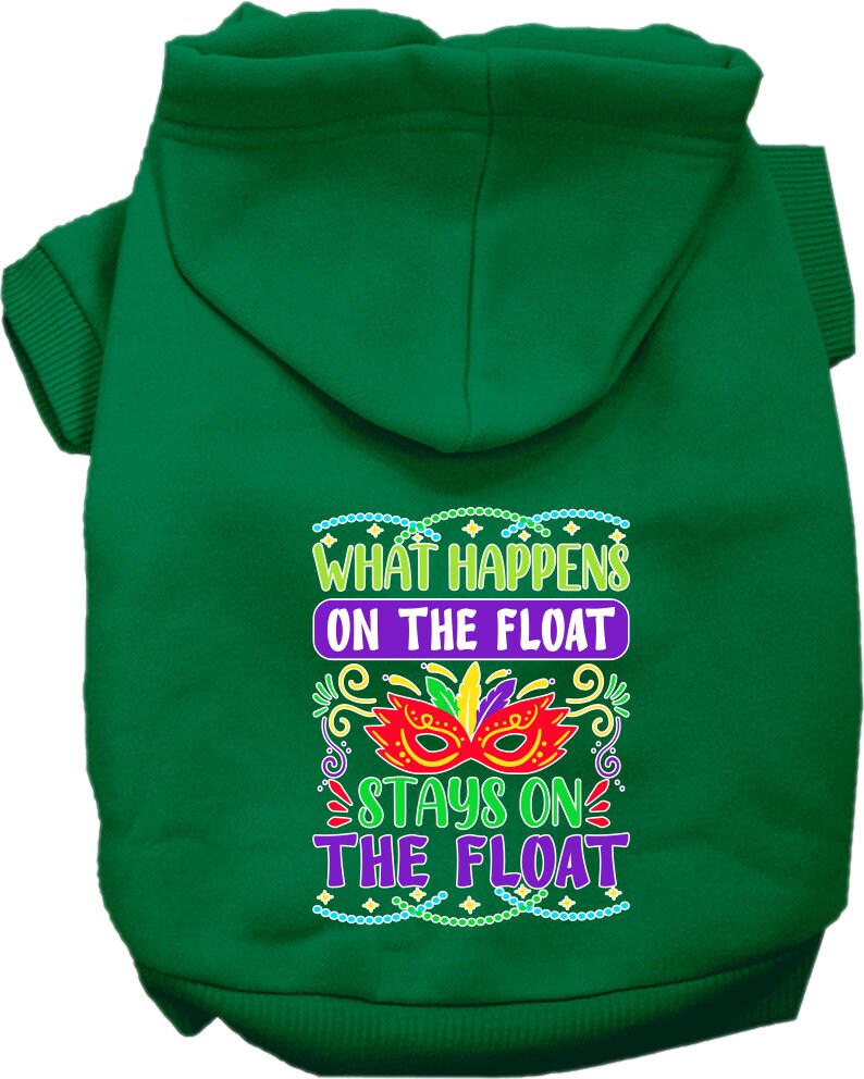 Pet Dog & Cat Screen Printed Hoodie "What Happens On The Float Stays On The Float"