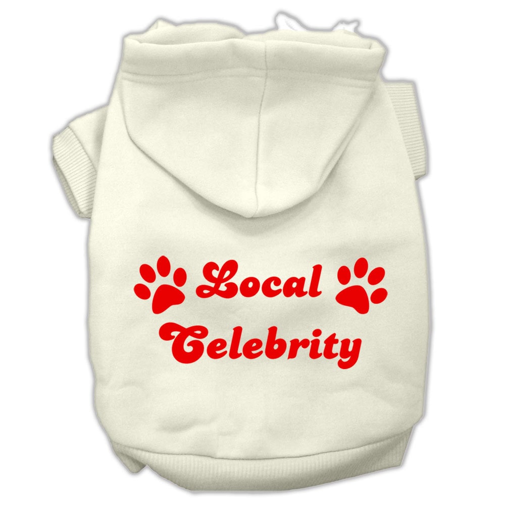 Pet Dog & Cat Hoodie Screen Printed, "Local Celebrity"