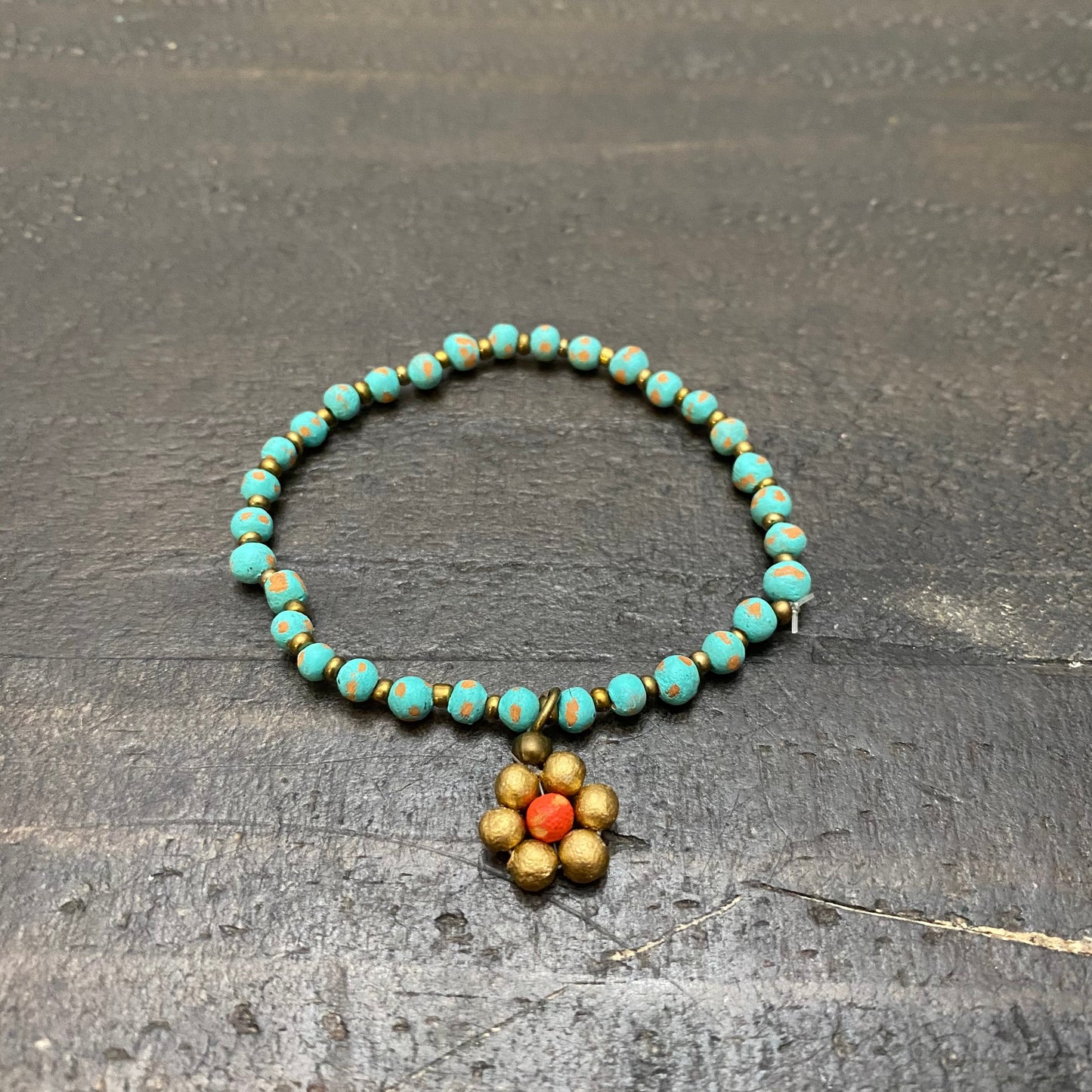 Ceramic Daisy Bracelet