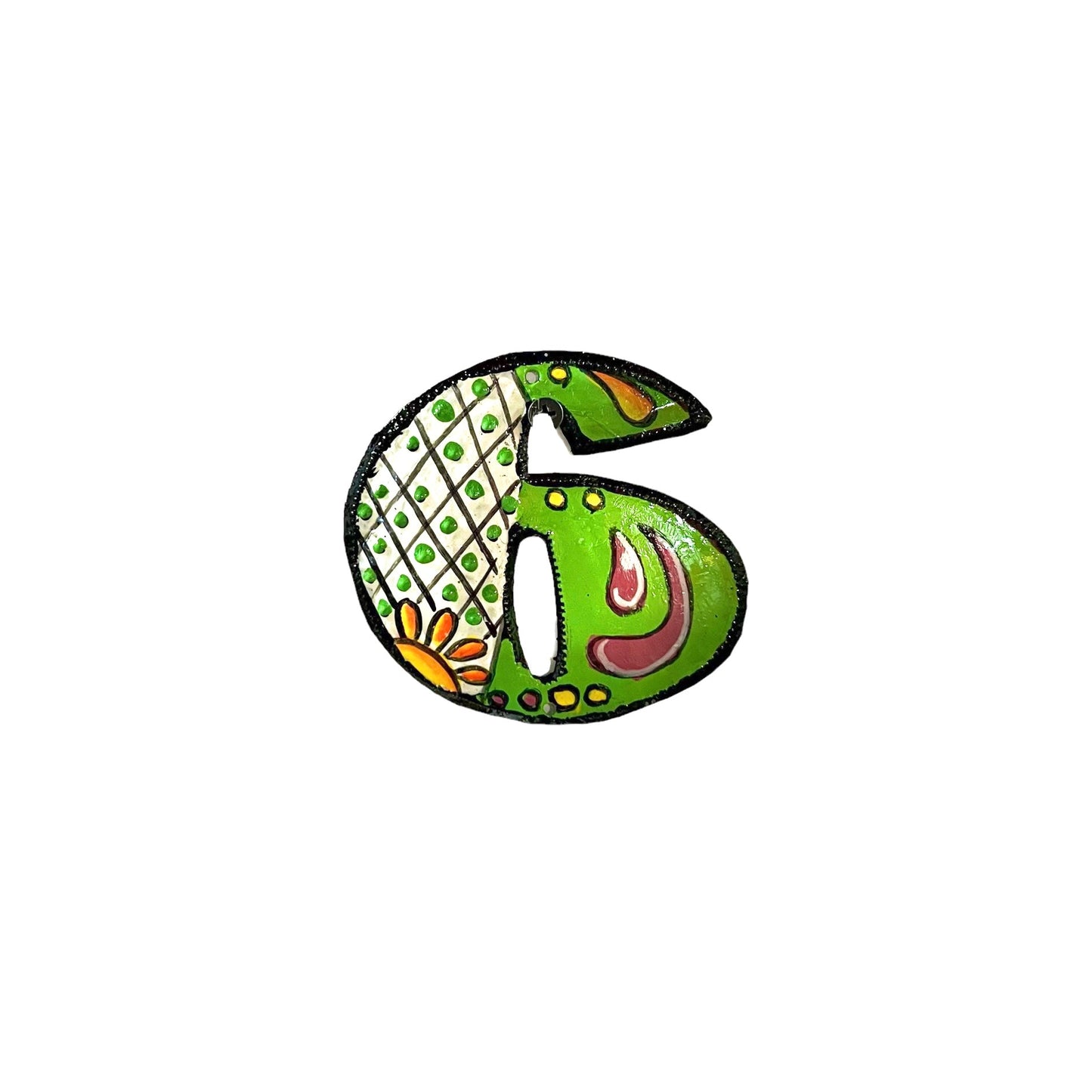 Painted Numbers - Green