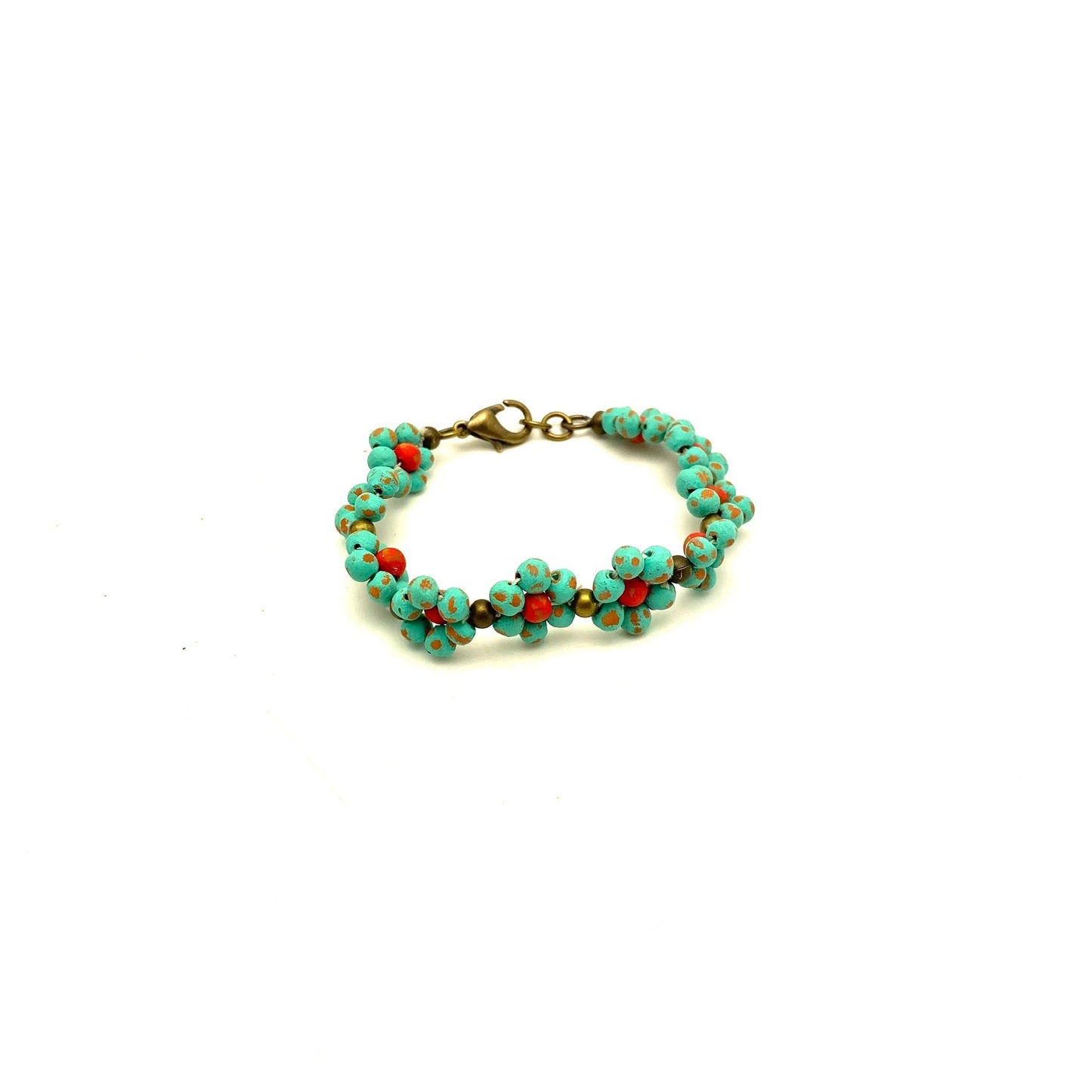 Ceramic Daisy Chain Bracelet