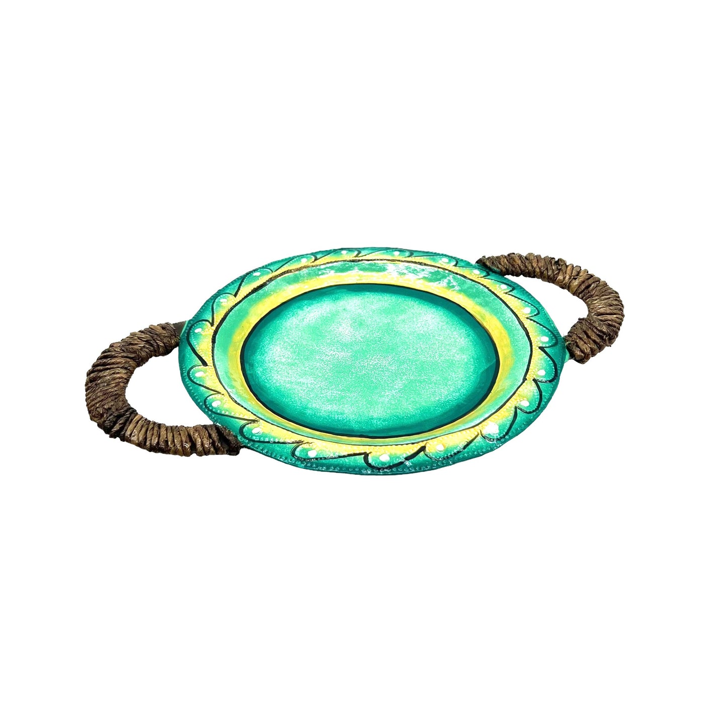Small Green Tray - Round
