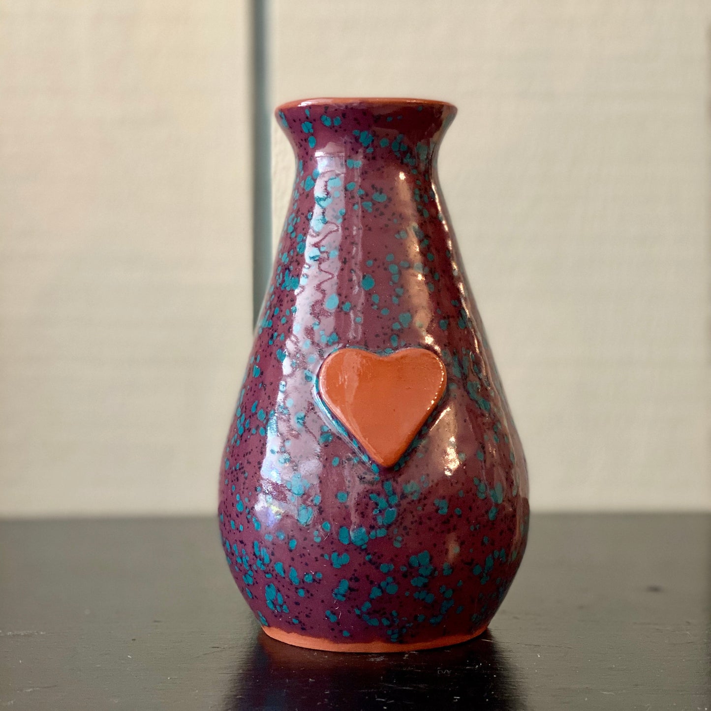 Calliope Heart Vase - Grape Festival