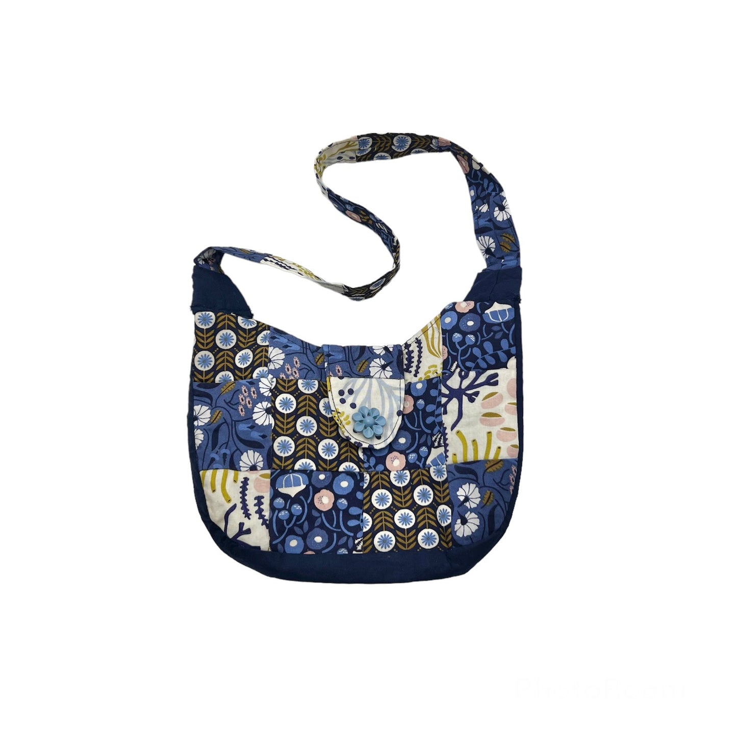 Girl’s Patchwork Purse - Navy