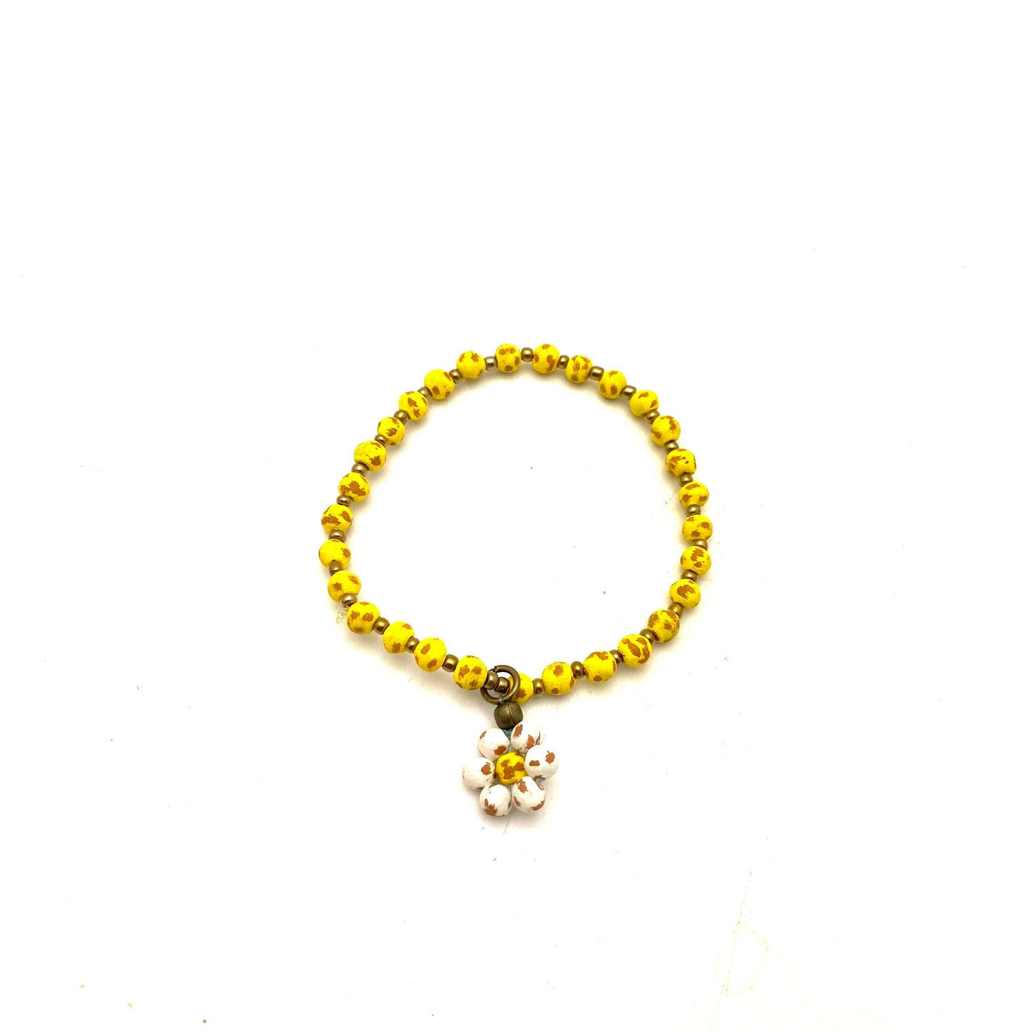 Ceramic Daisy Bracelet