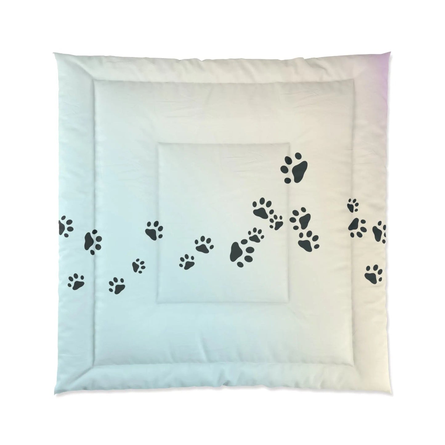 Kitty Tracks Comforter - Cozy Pet Lover Bedding