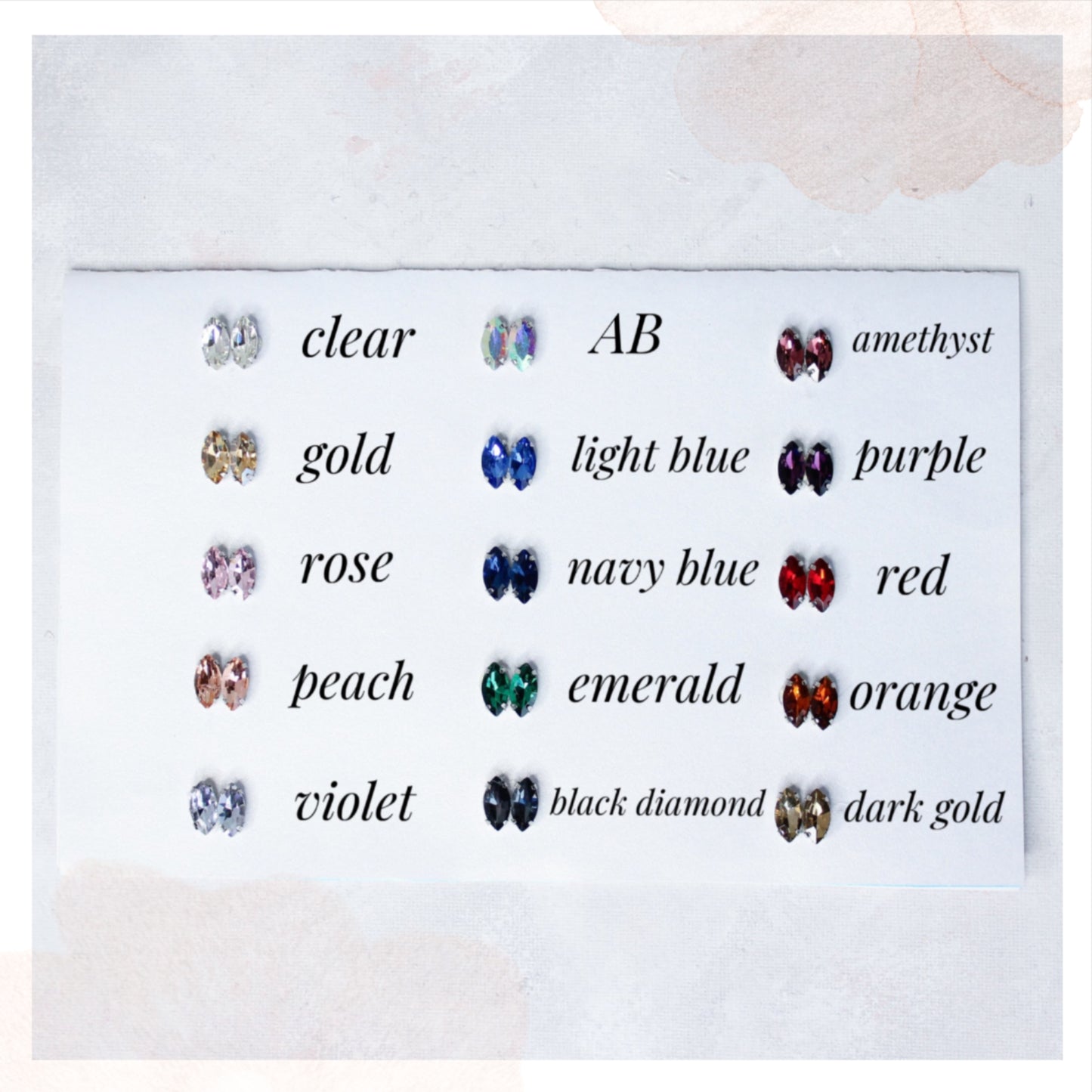 Small gold crystal bridal hair comb