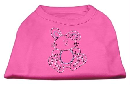 Mirage Pet Products 52-88 SMBPK Bunny Rhinestone Dog Shirt Bright Pink