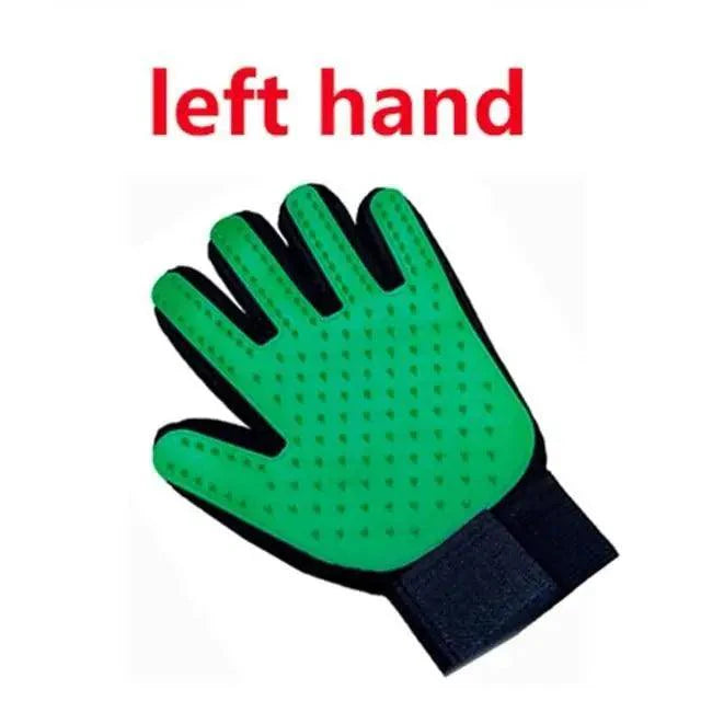 New Efficient Pet Grooming Cleaning Gentle Brush Gloves Pet Hair Remover Gloves