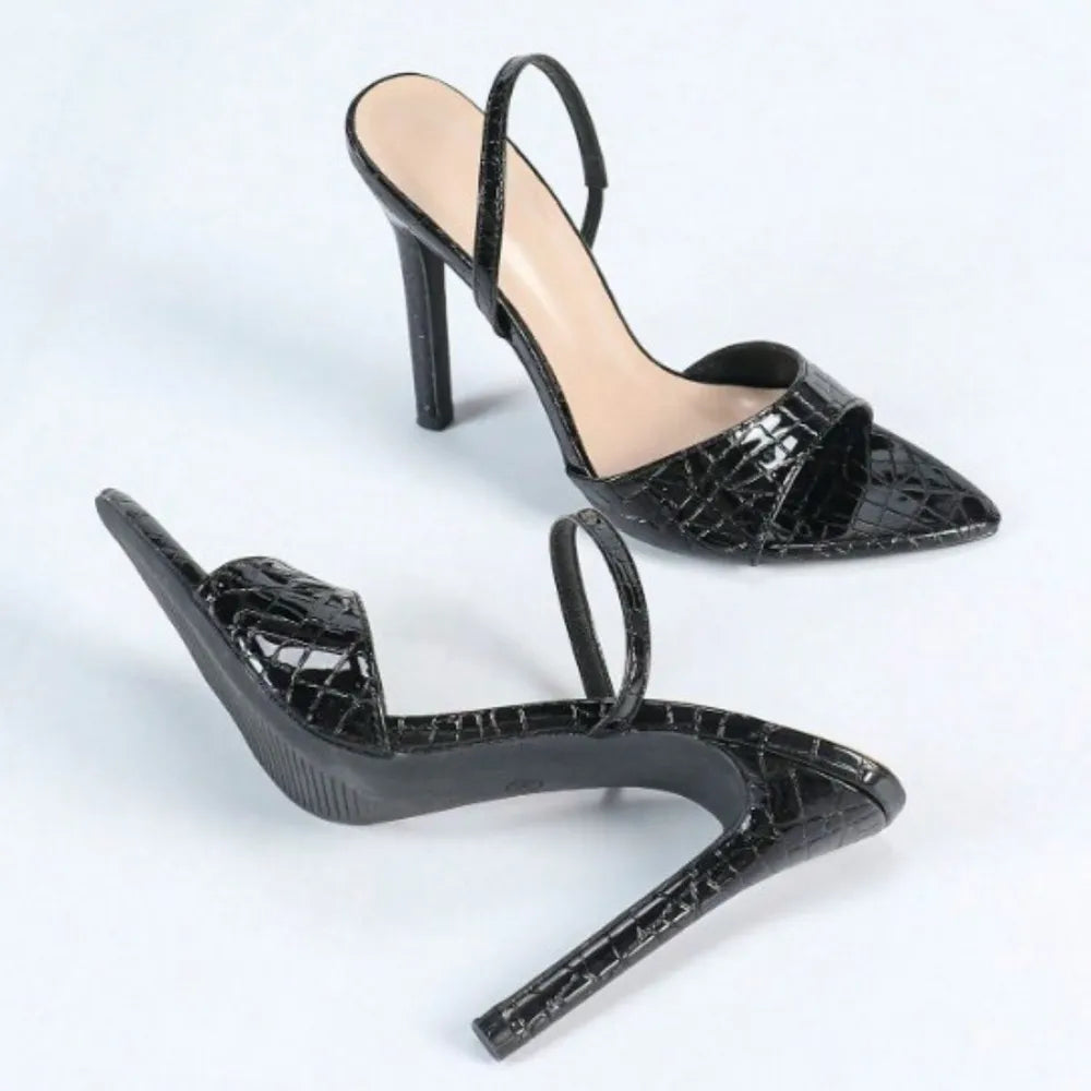 Open Toe Stiletto Sandals