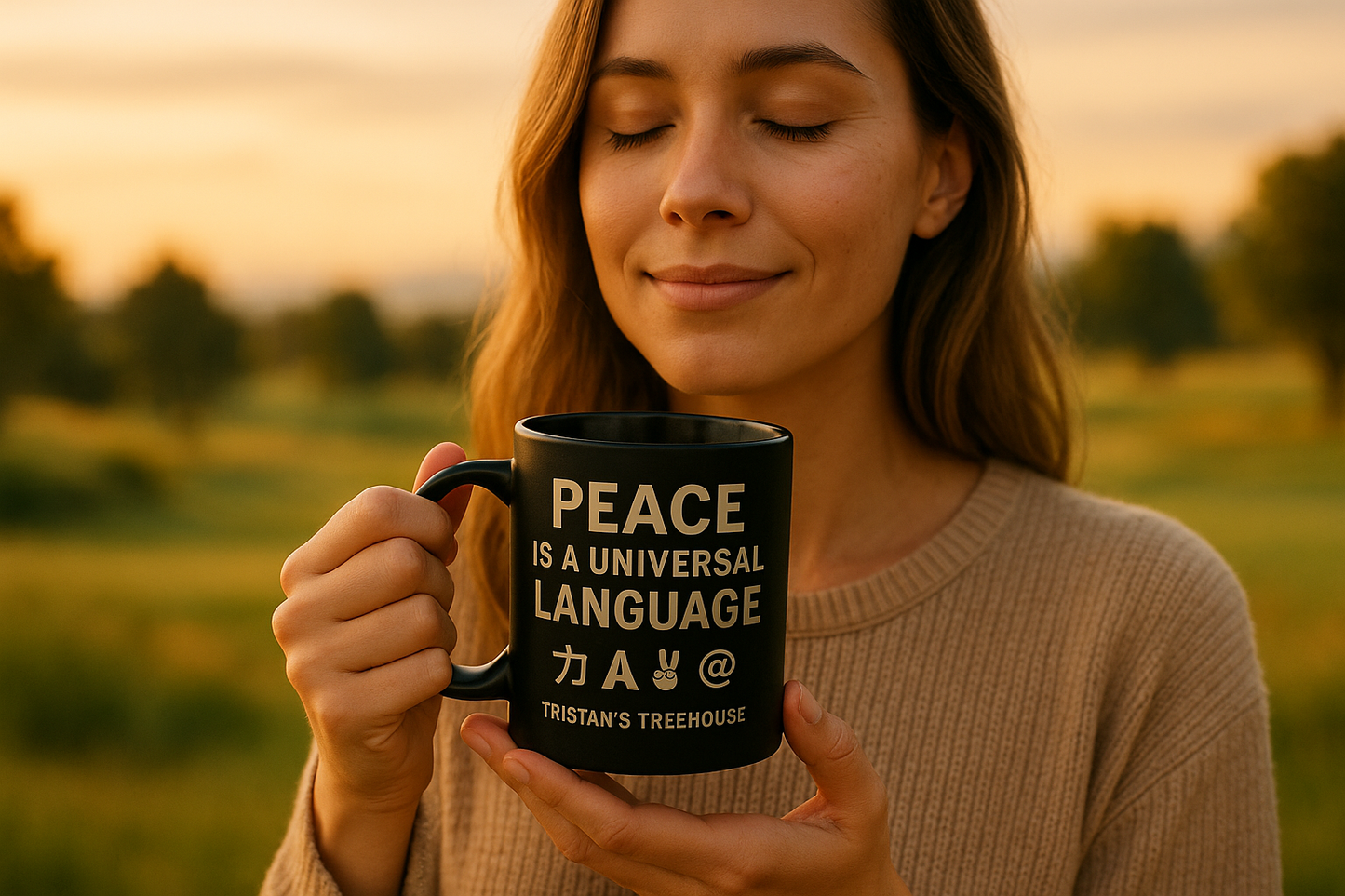 Peace is a Universal Language – Mug
