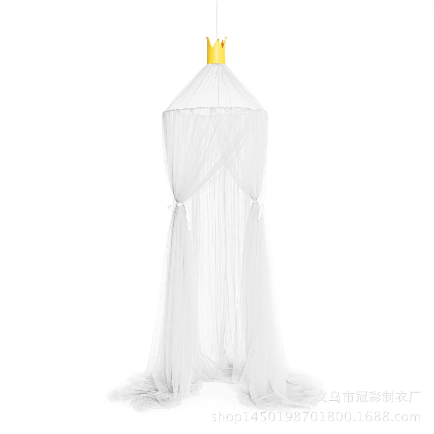 Children’s Room Round Top Baby Crib Mosquito Net, Trendy Summer Palace-Style Bed Canopy, Installation-Free Baby Mosquito Protection Cover