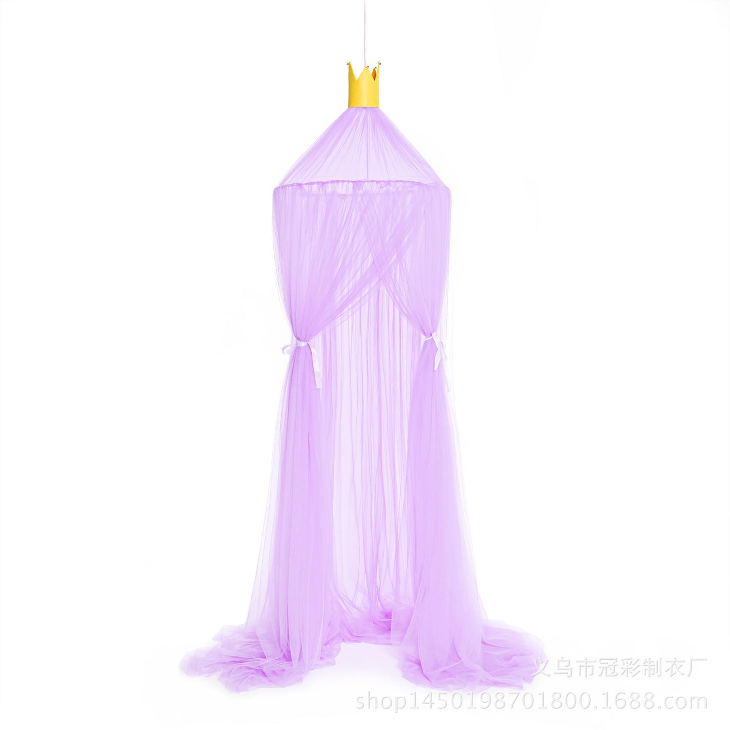 Children’s Room Round Top Baby Crib Mosquito Net, Trendy Summer Palace-Style Bed Canopy, Installation-Free Baby Mosquito Protection Cover